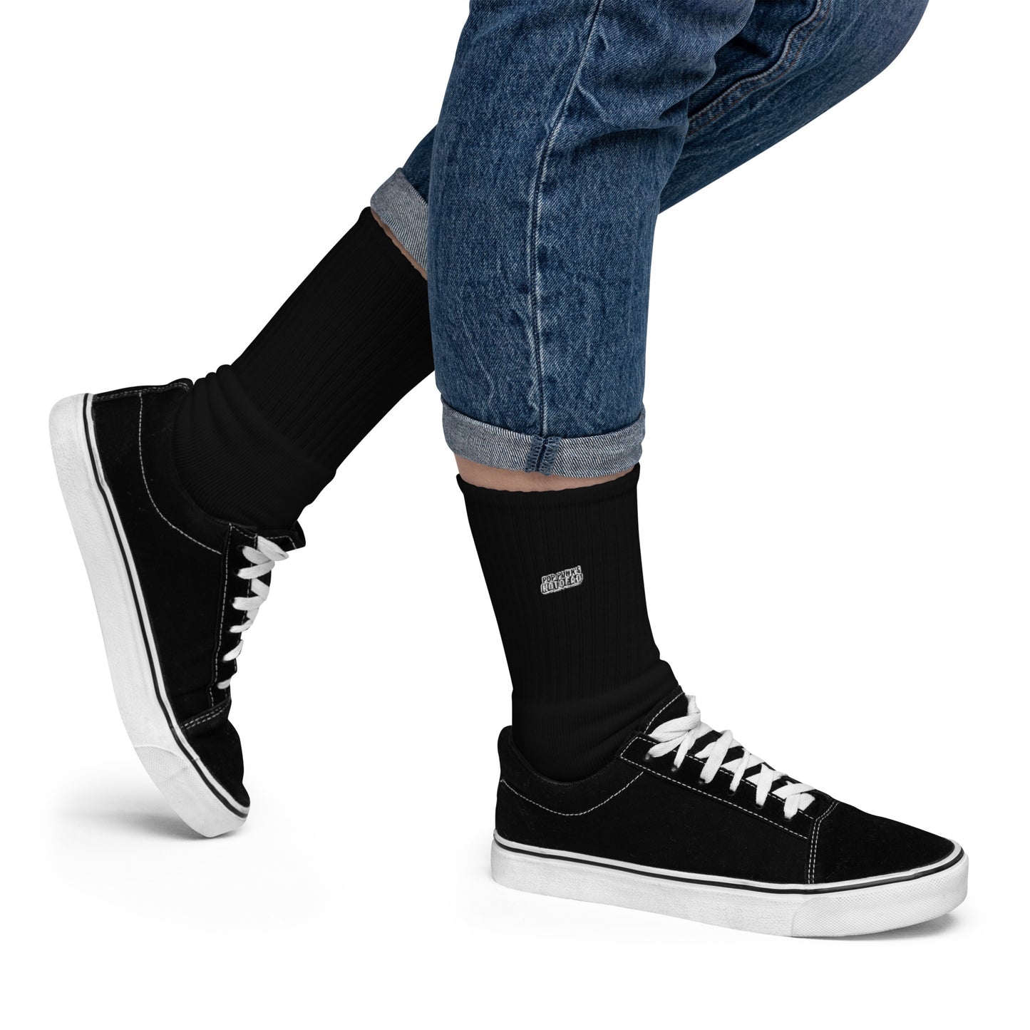 Pop Punk's Not Dead Embroidered socks